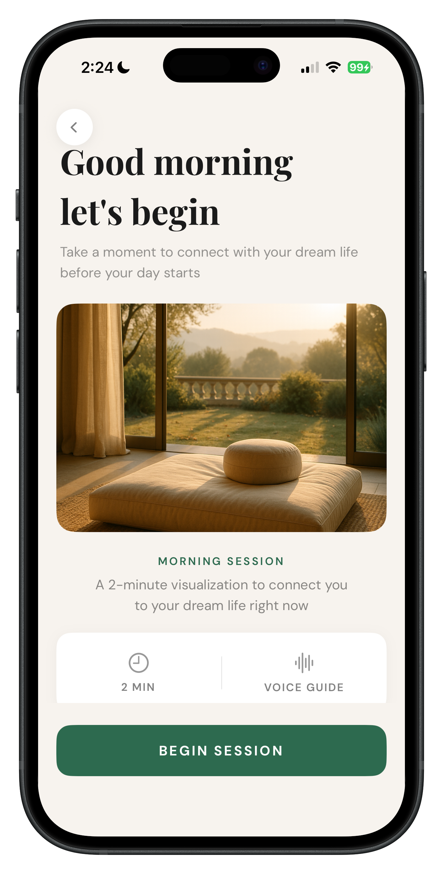 Dreamt daily practice mockup